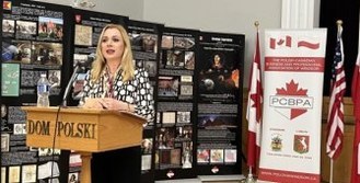 Sabina Klimek at the podium